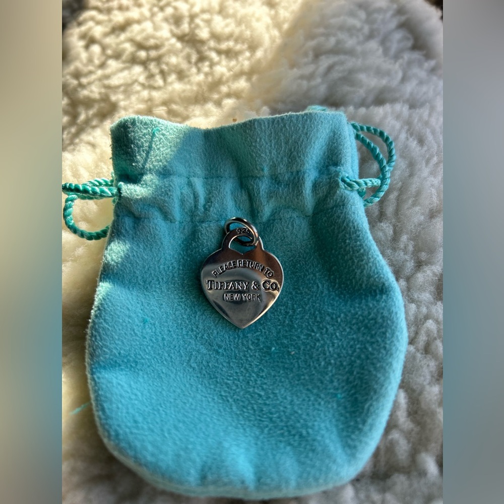 Tiffany & Co. stamped heart pendant
